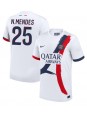 Moške Nogometnih dresov Paris Saint-Germain Nuno Mendes #25 Gostujoči 2024-25 Kratki rokavi